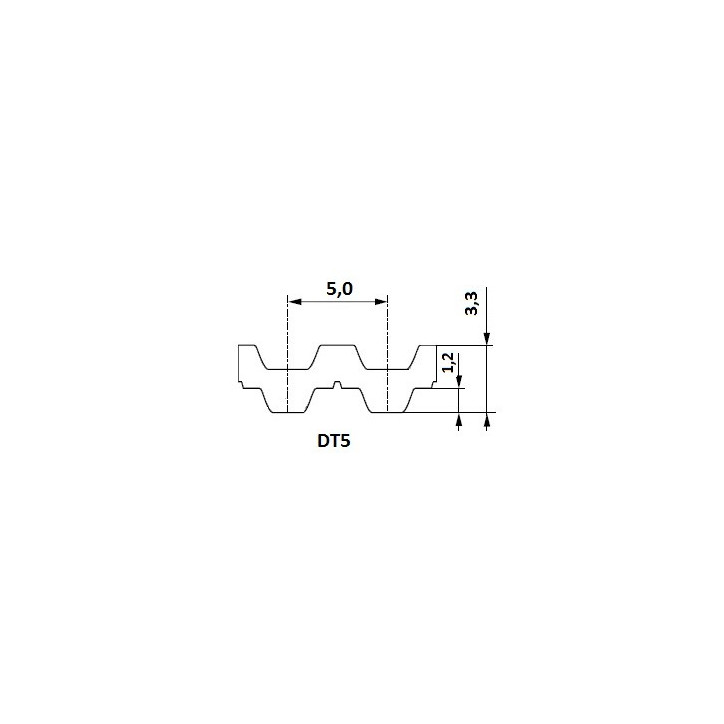 Pas zębaty 16-DT5-300 z60