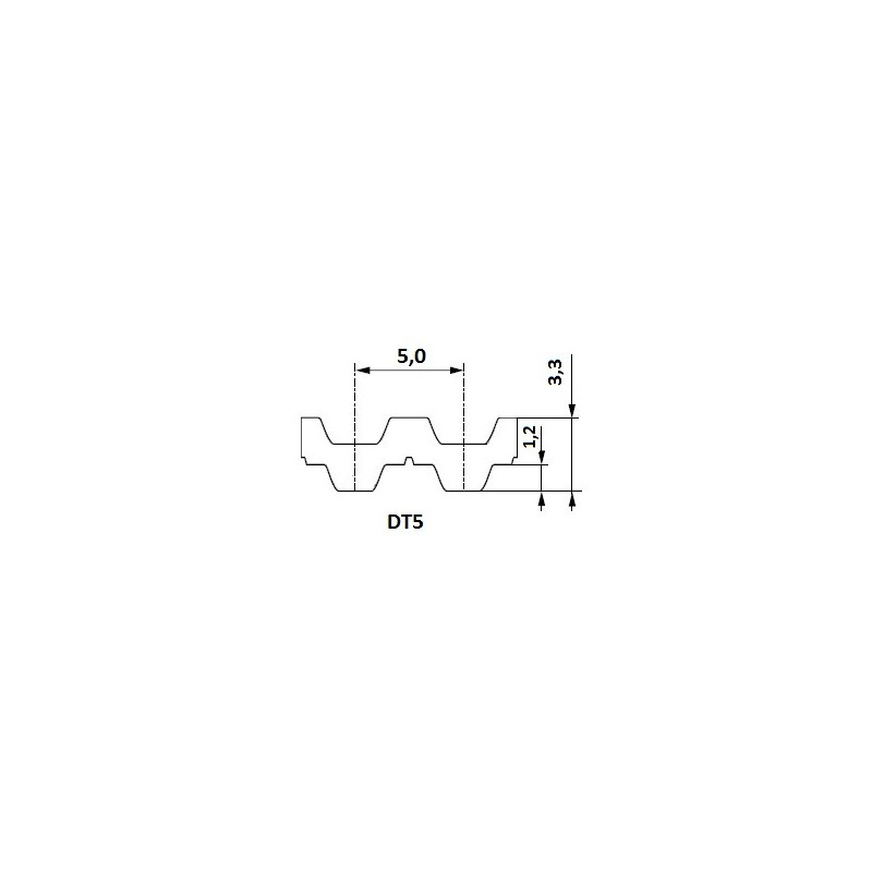 Pas zębaty 16-DT5-500 z100