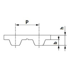 Pas zębaty metraż 16-T5