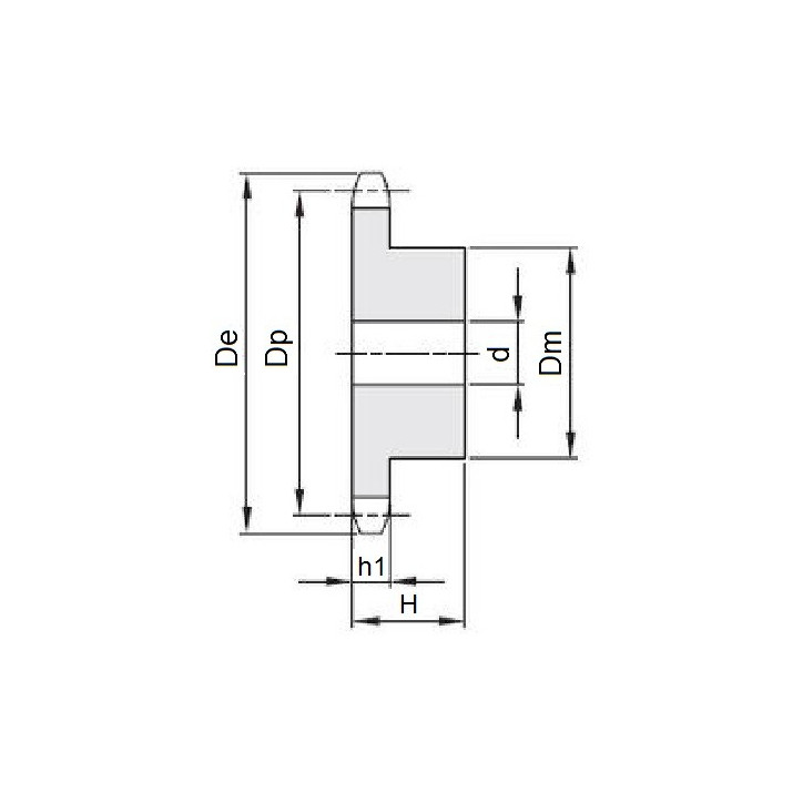 Koło łańcuchowe 04-1-z11 (6x2,8mm)