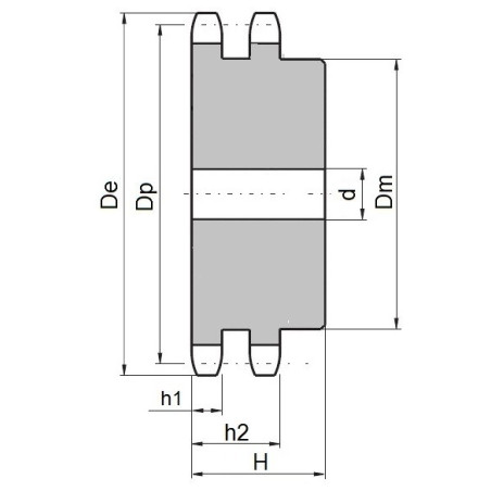 Koło łańcuchowe 05B-2-z21 (8x3mm)