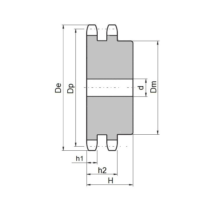 Koło łańcuchowe 05B-2-z31 (8x3mm)