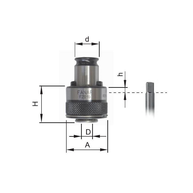 Zabierak FZS13/M2 D2,8-DIN