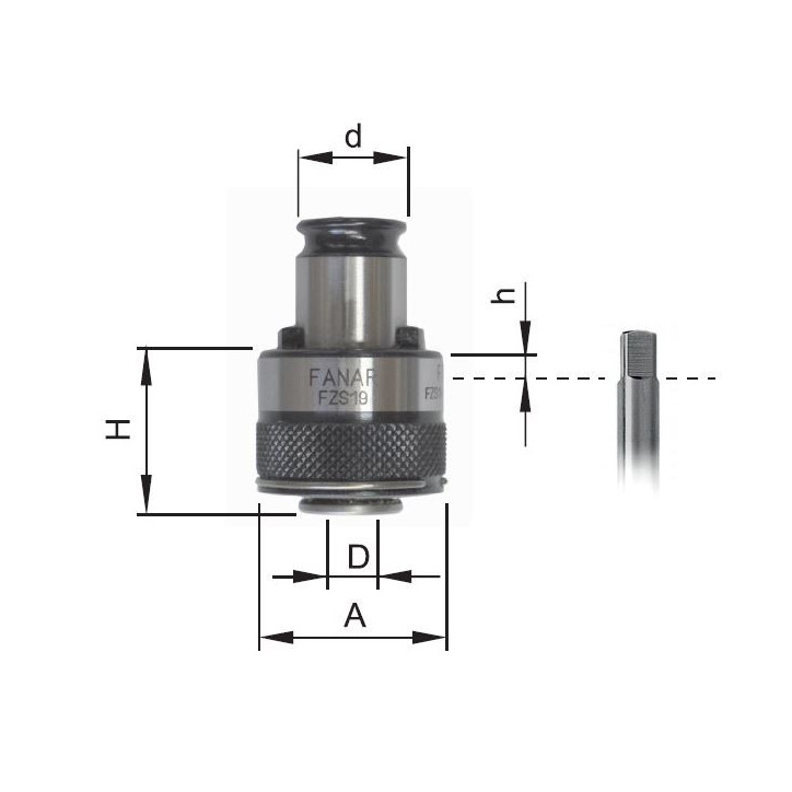 Zabierak FZS19/M12 D9-DIN