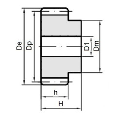 Koło modułowe M1,5-z45