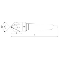 Pogłębiacz DIN 335-B 16/90