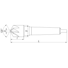 Pogłębiacz DIN 347-B 40/120