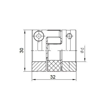 Piasta kłowa ROTEX GS14 fi6 wyk. 1.1