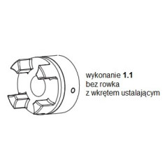 Piasta kłowa ROTEX GS14 fi8 wyk. 1.1