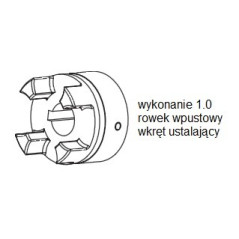 Piasta kłowa ROTEX GS14 fi9 wyk. 1.0