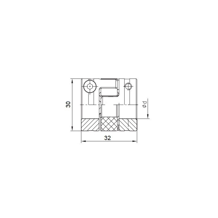 Piasta kłowa ROTEX GS14 fi9 wyk. 1.0