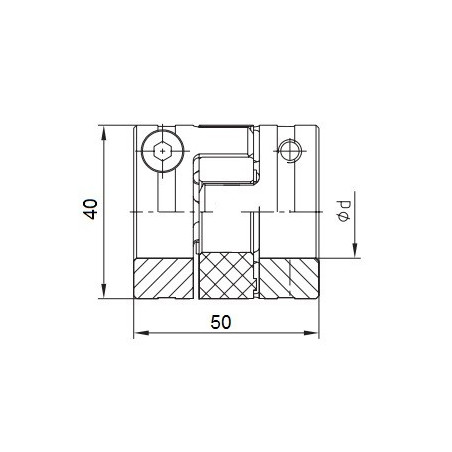 Piasta kłowa ROTEX GS19 fi8 wyk. 2.5