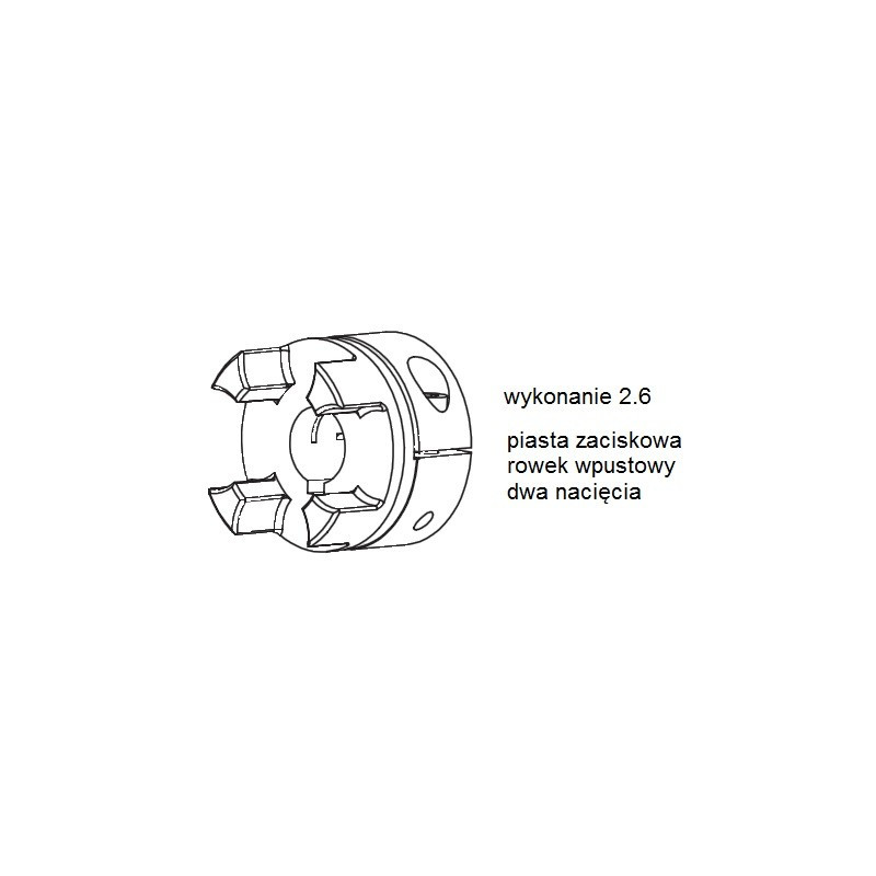 Piasta kłowa ROTEX GS19 fi11 wyk. 2.6