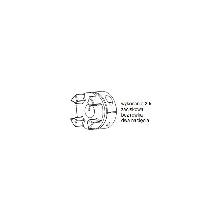 Piasta kłowa ROTEX GS19 fi18 wyk. 2.5