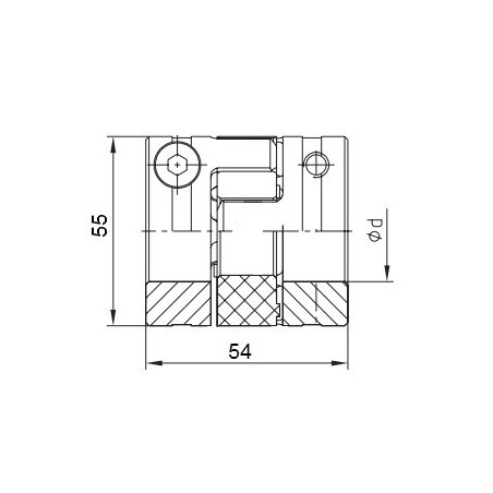 Piasta kłowa ROTEX GS24 fi14 wyk. 1.0