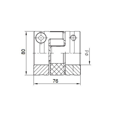 Piasta kłowa ROTEX GS38 fi25 wyk. 2.6