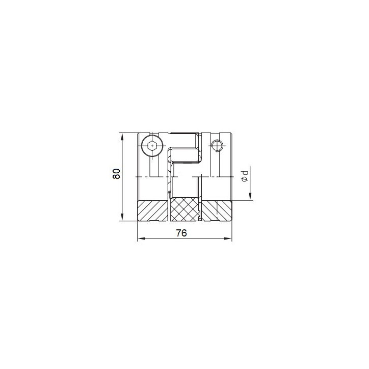 Piasta kłowa ROTEX GS38 fi28 wyk. 1.0