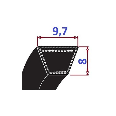 Pas klinowy SPZ 2500 Lp OPTIBELT