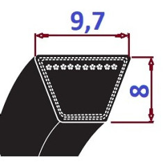 Pas klinowy SPZ 2800 Lp-CL GOODYEAR