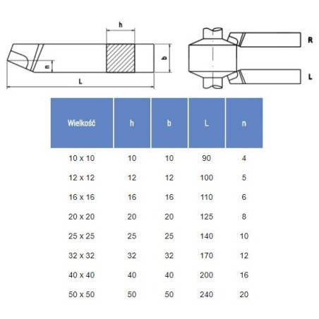 NÓŻ TOKARSKI ISO1L 1010 P30