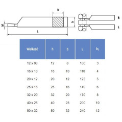 NÓŻ TOKARSKI ISO7L 0808 P30