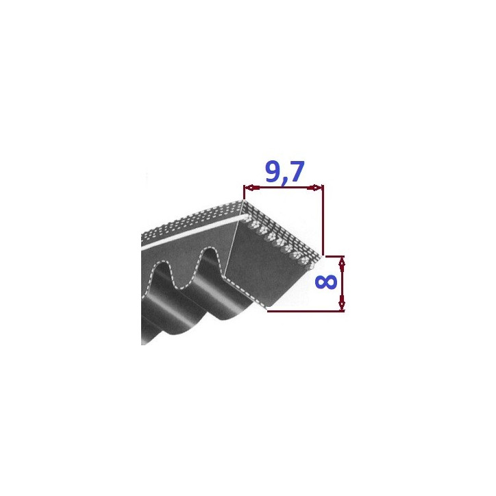 Pas klinowy XPZ 637 Lp OPTIBELT