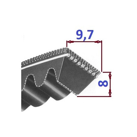 Pas klinowy XPZ 670 Lp GOODYEAR