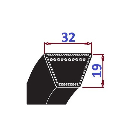 Pas klinowy D 3925 Li4000Lp-PS CONTI