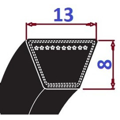 Pas klinowy A 480 Li510Lp-PS CONTI