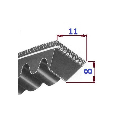 Pas klinowy AVX11 528 OPTIBELT