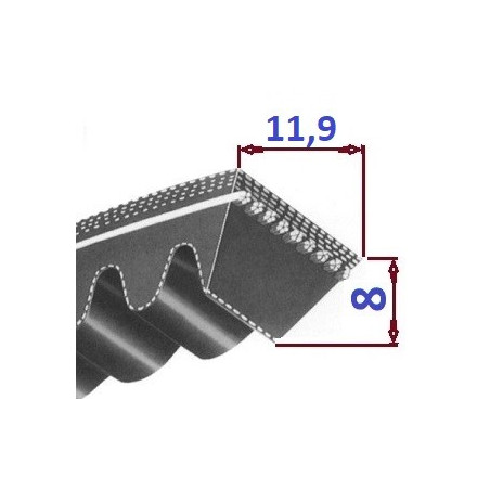 Pas klinowy AVX11,9 675 OPTIBELT