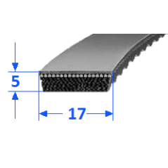 Pas szerokoprofilowy SVX 17x5 476 OPTIBELT