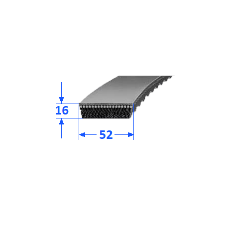 Pas szerokoprofilowy SVX 52x16 2165 OPTIBELT