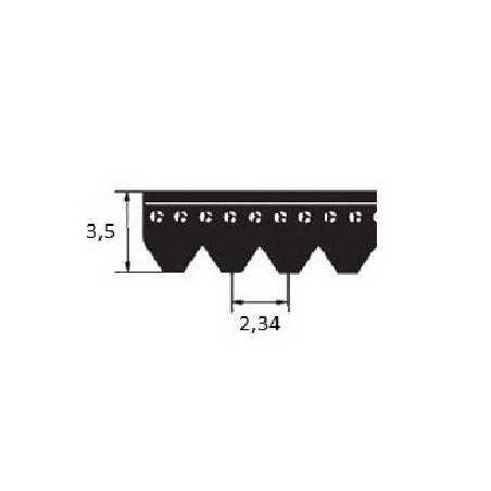 Pas klinowy wielorowkowy 14 PJ 1067