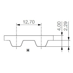 Pas zębaty 270-H-075 z54