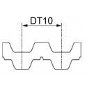 Pasy zębate DT10, obustronnie uzębione