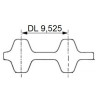 Pasy zębate DL, obustronnie uzębione