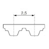 Pasy zębate T2,5