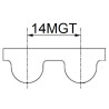 Pasy zębate 14MGT