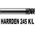 Frezy do wysokowydajnej obróbki materiałów twardych do 63 HRC HARRDEN 245 K/L