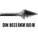 Pilniki obrotowe stożkowe ostre DIN 8033-4 DIN SKM ISO M